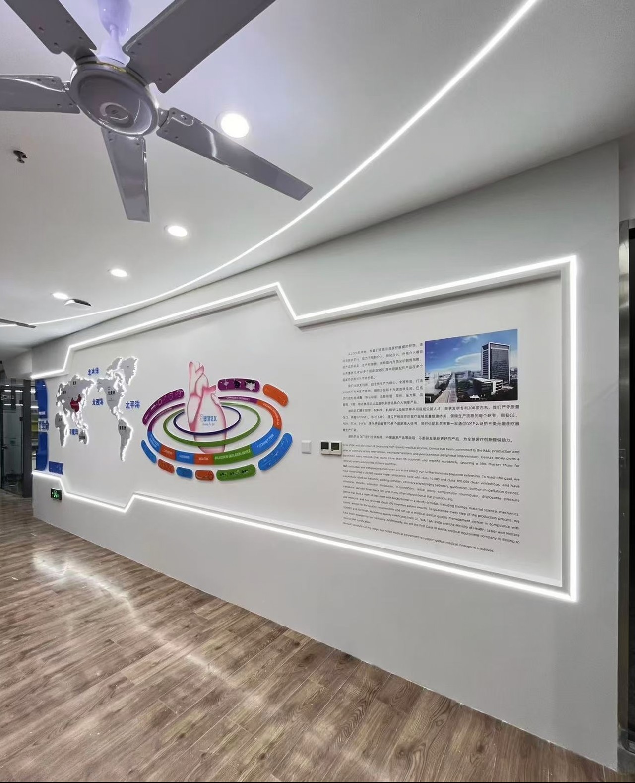 医疗器械企业简介展示墙
